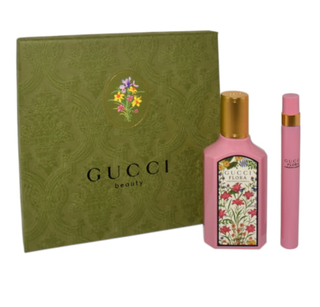 GUCCISet (Flora Gorgeous Gardenia Edp 50ml + Travel Spray 10ml)Zestaw zapachowy