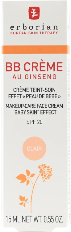 ERBORIAN  BB Cream Clair R22   Krem BB  do twarzy 15ML