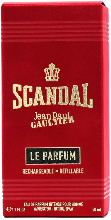JPG SCANDAL   LE PARFUM  INTENSE POUR HOMME REFILLABLE   Woda perfumowana męska 50ML