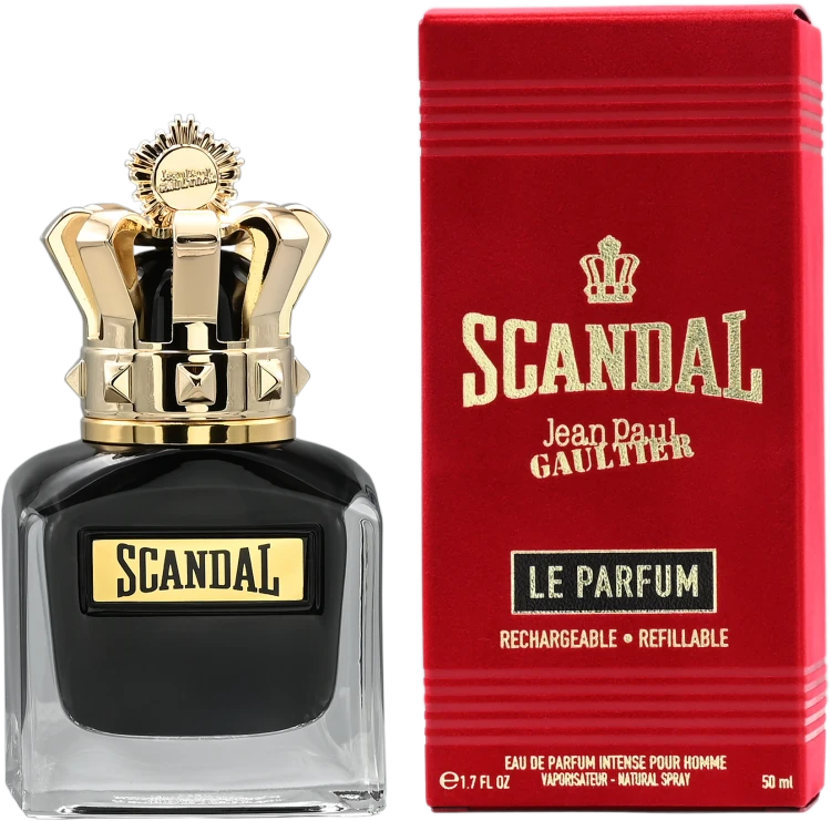 JPG SCANDAL   LE PARFUM  INTENSE POUR HOMME REFILLABLE   Woda perfumowana męska 50ML