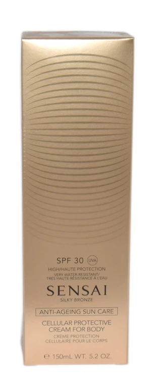 KANEBO SENSAI  SILKY BRONZE CELLULAR PROTECTIVE CREAM FOR BODY SPF30   Krem do opalania ciała 150ml