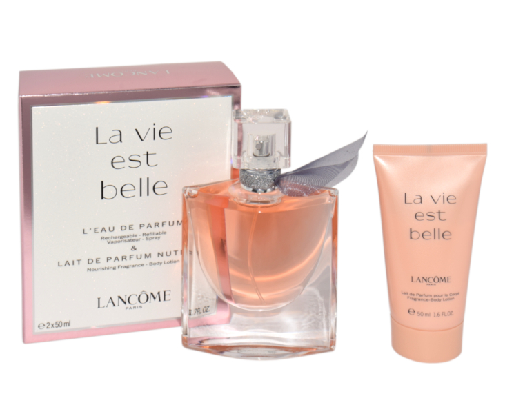 LANCOME  LA VIE EST BELLE EDP 50ML + BALSAM 50ML   Zestaw: Woda perfumowana dla kobiet 50ml + Balsam do ciała 50ml