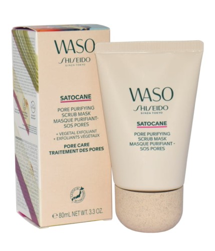 SHISEIDO Waso Satocane Pore Purifying Scrub Mask oczyszczająca maseczka  do twarzy 80ml