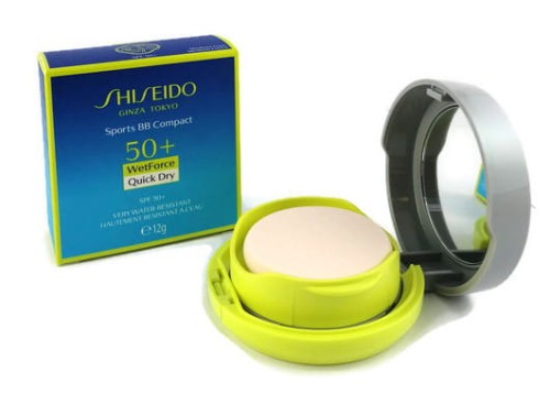SHISEIDO  SUN SPORTS BB SPF50+ TANNING COMPACT FOUNDATION MEDIUM DARK  Puder w kompakcie Medium Dark 12g promocja