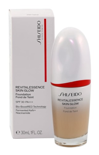 SHISEIDO Revitalessence Skin Glow Foundation Spf30 250 Sand Lekki podkład do twarzy 30ml