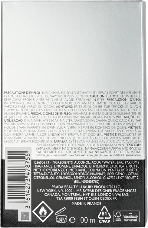 PRADALuna RossaWoda toaletowa męska 100 ml