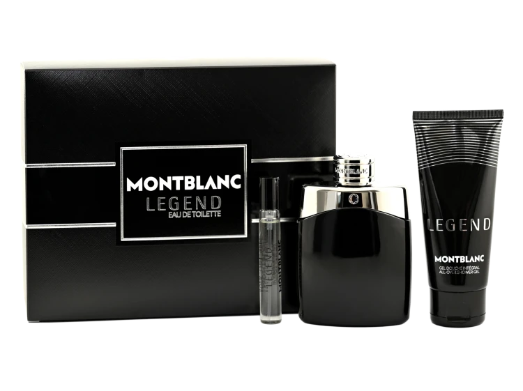 MONT BLANC Set (Legend Set Edt 100ml + Edt 7,5ml + Shower Gel 100ml)Zestaw dla mężczyzn