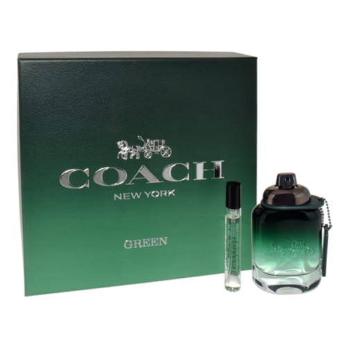 COACH  SET (GREEN (M) EDT/S 60ML + TRAVEL SPRAY 7,5ML)   Zestaw