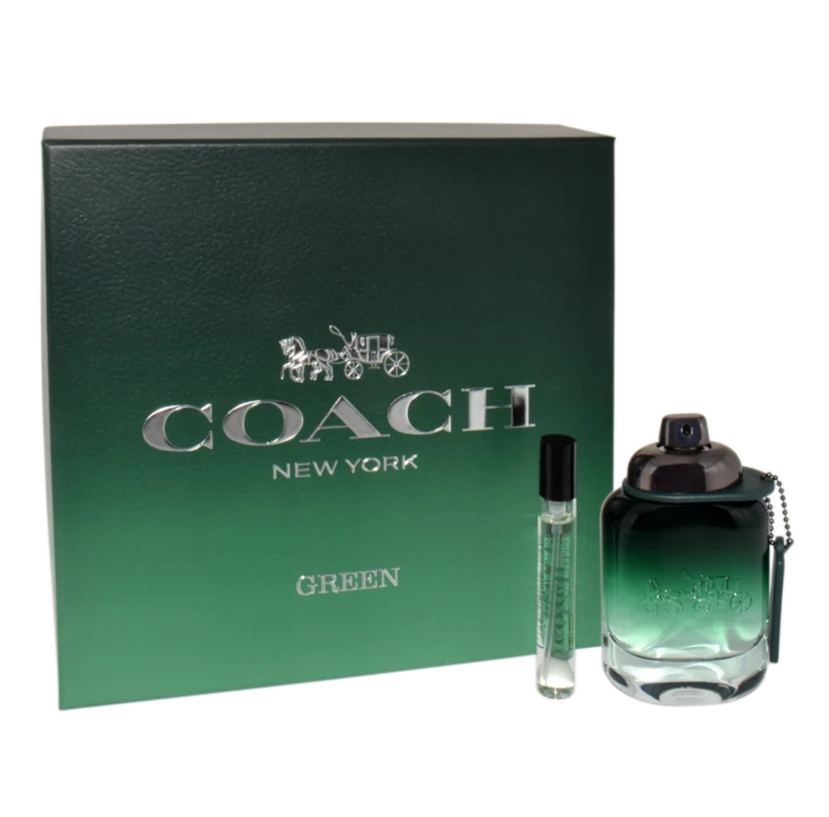 COACH  SET (GREEN (M) EDT/S 60ML + TRAVEL SPRAY 7,5ML)   Zestaw
