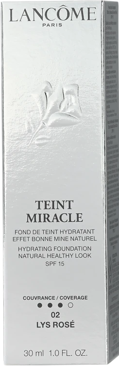 LANCOME  Teint  Miracle Hydrating Foundation Natural Healthy Look 02 Lys Rose    Podkład rozświetlający 30 ml promocja