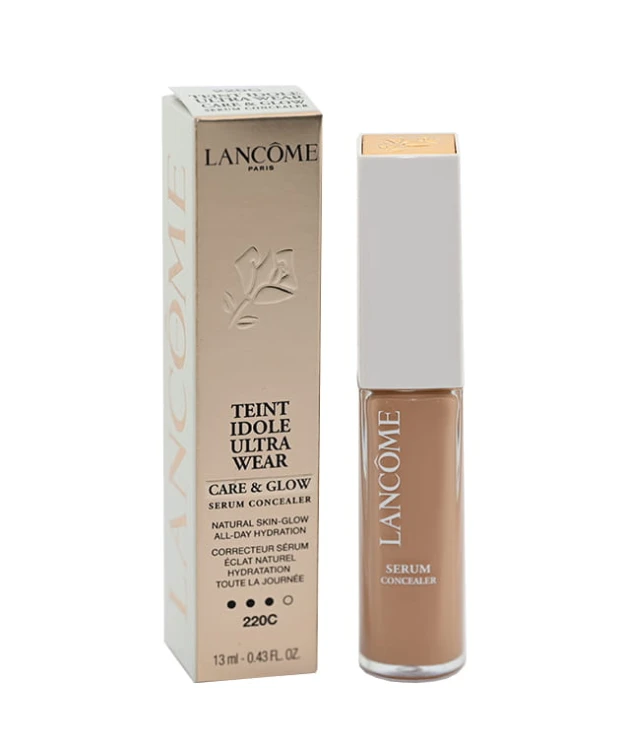 LANCOME  TEINT IDOLE ULTRA WEAR CARE & GLOW SERUM CONCEALER 220C   Korektor w serum pielęgnacyjno-rozświetlającym 220C 13ML