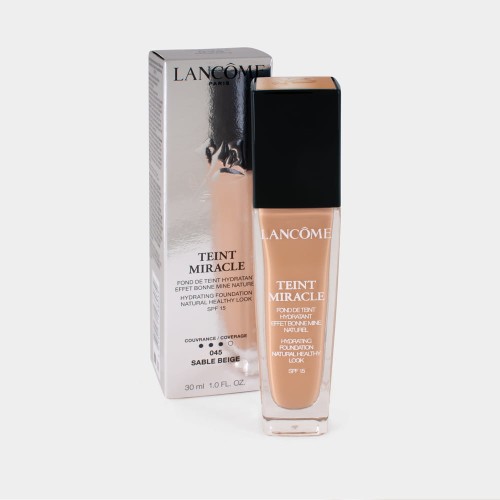LANCOME  Teint Miracle Hydrating Foundation Natural Healthy Look 045  Sable Beige   Podkład rozświetlający 30 ml promocja