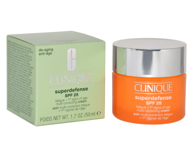 CLINIQUE  Superdeffence Multi-Correcting Cream SPF 25 Combination Oily To Oily Skin   Krem do twarzy niwelujący oznaki starzenia się skóry 50ML