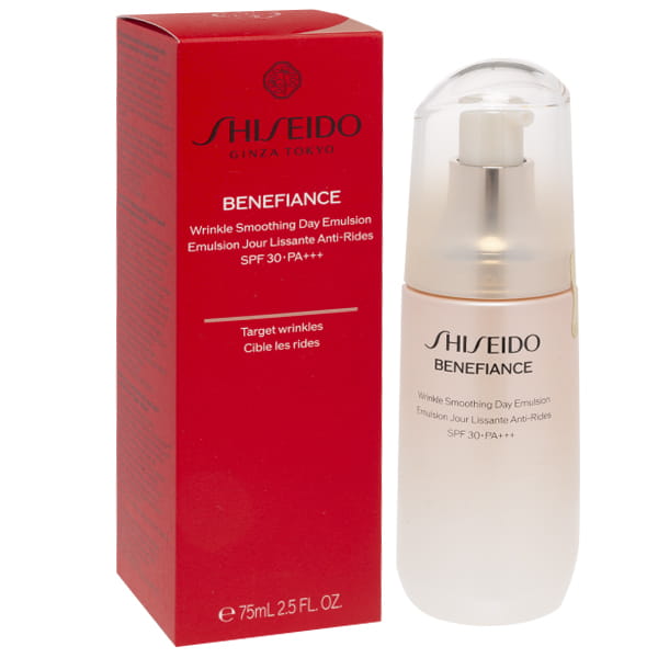 SHISEIDO BENEFIANCE WRINKLE SMOOTHING DAY EMULSION SPF30 75ML