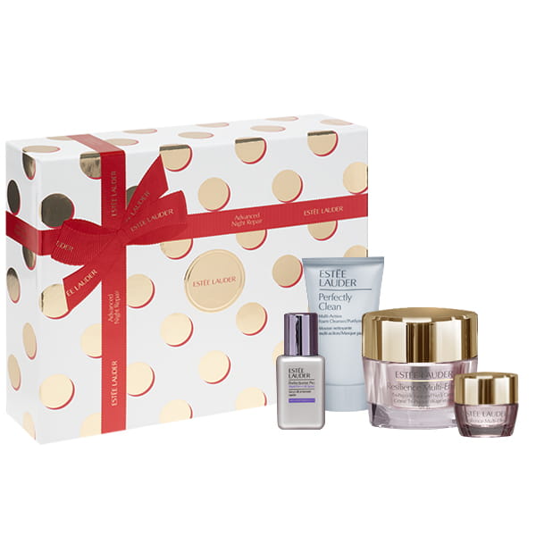 ESTEE LAUDER SET (RESILIENCE MULTI EFFECT CREAM SP15 50ML + PERFECTIONIST PRO SERUM 15ML + PERFECTLY CLEAN FOAM CLEANSER/MASK 30ML + EYE CREAM 5ML)