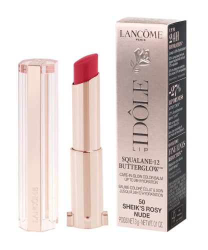 LANCOME LIP IDOLE SQUALANE-12 BUTTERGLOW 50 SHEIK'S ROSY NUDE 3G