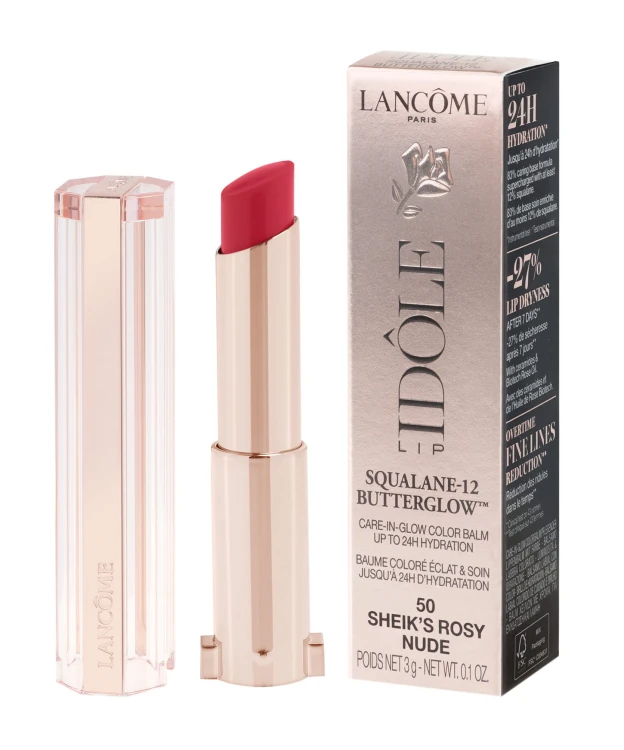 LANCOME LIP IDOLE SQUALANE-12 BUTTERGLOW 50 SHEIK'S ROSY NUDE 3G