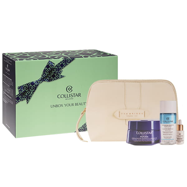 COLLISTAR SET (REVITALISING DAILY CREAM 50 ML + MINI BIPHASIC 35 ML + 5 ML DROPS+cosmetic bag)