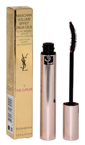 YSL Mascara Volume  Effet Faux Cils The Curler 1 Rebellious Black 6,6ml Podkręcający tusz do rzęs 1 6,6ml