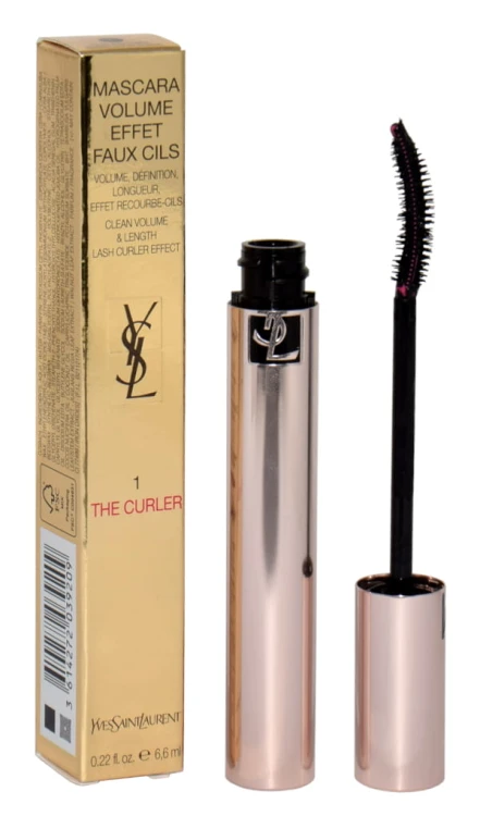 YSL Mascara Volume  Effet Faux Cils The Curler 1 Rebellious Black 6,6ml Podkręcający tusz do rzęs 1 6,6ml