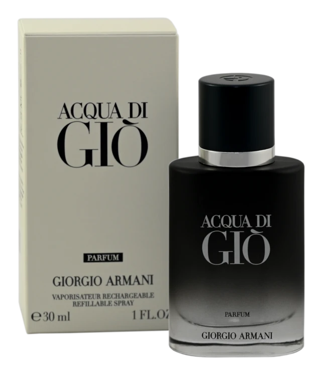 ARMANI  ACQUA DI GIO PARFUM  REFILLABLE   woda perfumowana męska wielokrotnego napełniania 30ML