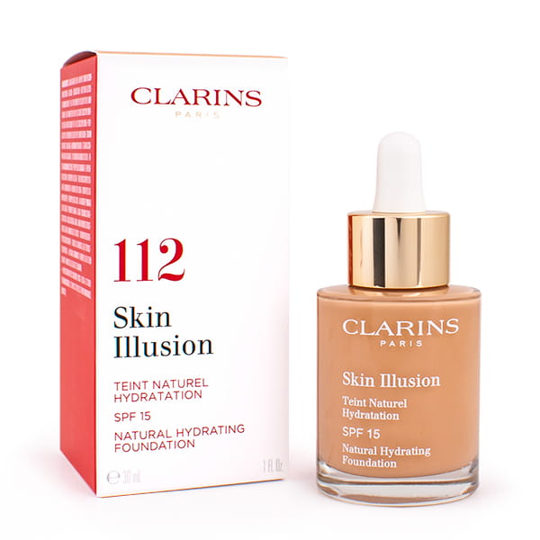 Clarins  Skin Illusion Natural Hydrating Foundation SPF 15 112 Amber    Podklad nawilżający 30 ml