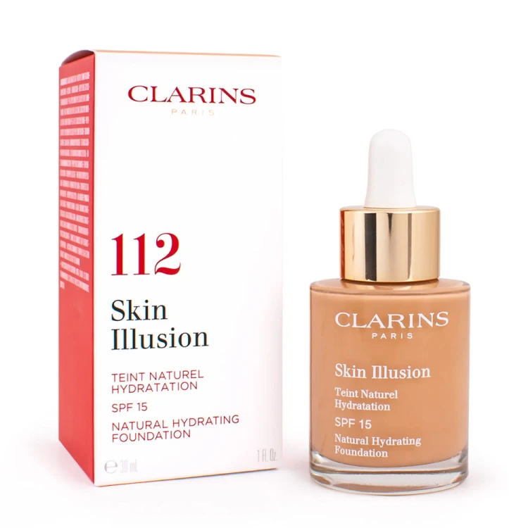 Clarins  Skin Illusion Natural Hydrating Foundation SPF 15 112 Amber    Podklad nawilżający 30 ml