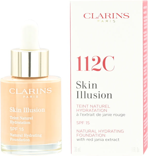 Clarins  Skin Illusion Natural Hydrating Foundation SPF 15 112 Amber    Podklad nawilżający 30 ml