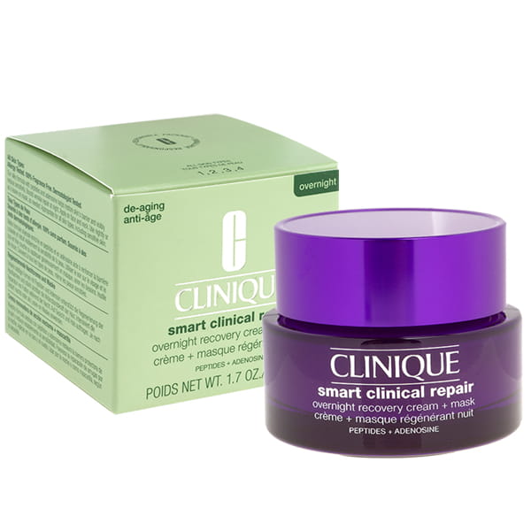 CLINIQUE SMART CLINICAL REPAIR OVERNIGHT RECOVERY CREAM + MASK CREME 50ML