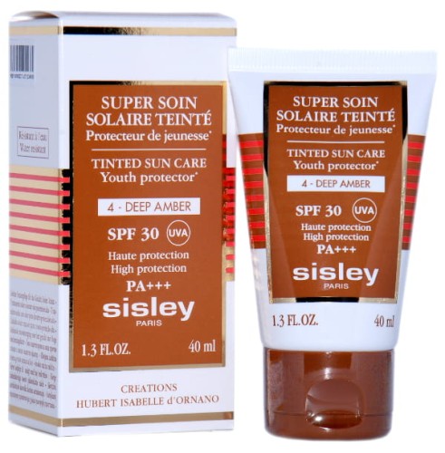 SISLEY  Sun Super Soin Solaire Tinted Sun Care 04 Deep Amber   Koloryzujący krem do twarzy 40 ml