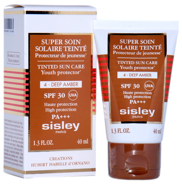 SISLEY  Sun Super Soin Solaire Tinted Sun Care 04 Deep Amber   Koloryzujący krem do twarzy 40 ml