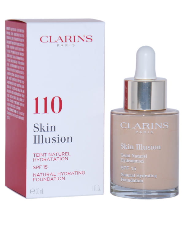 Clarins  Skin Illusion Natural Hydrating Foundation SPF 10  110N  Honey    podklad nawilżający 30 ML