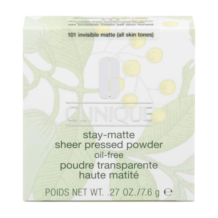 Clinique  Stay-Matte Sheer Pressed Powder Oil-Free 101 Invisible Matte  Puder matujący 7,6 g