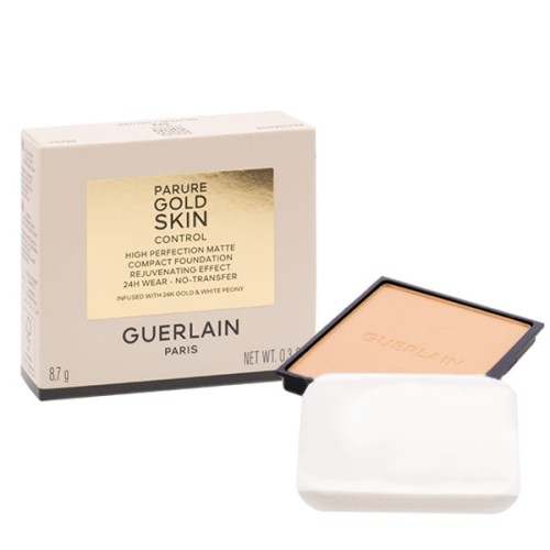 GUERLAINParure Gold Skin Control Compact 3N Refill Kompaktowy podkład matujący 10g (wkład)