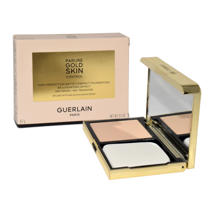 GUERLAIN Parure Gold Skin Control Compact 1N Kompaktowy podkład matujący 10g