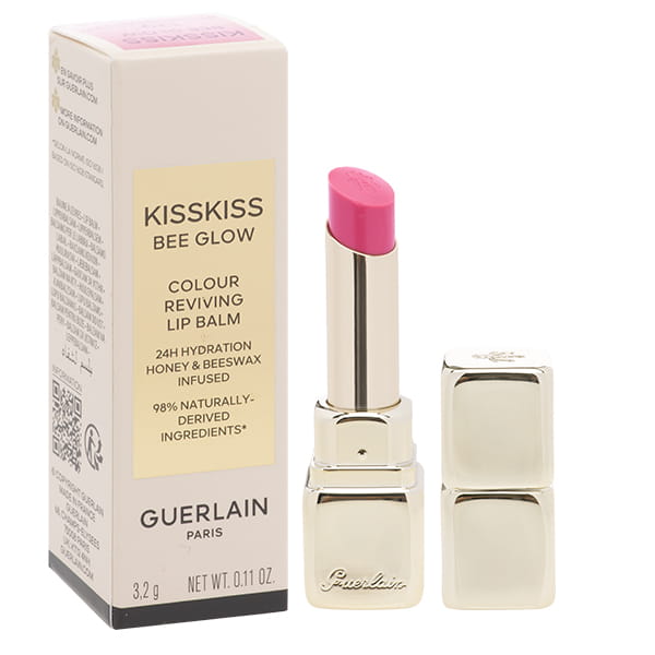 GUERLAIN Kiss Kiss Bee Glow Tinted Lip Balm 458 Pop Rose Glow nawilżająca pomadka do ust w sztyfcie 3,2g
