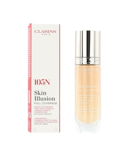 CLARINS Skin Illusion Full Coverage Hydrating Foundation 105N Podkład mocno kryjący 30ml