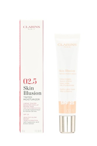 CLARINS  SKIN ILLUSION TINTED MOISTURIZER SPF25   Tint do twarzy z spf25 02.5 40ML