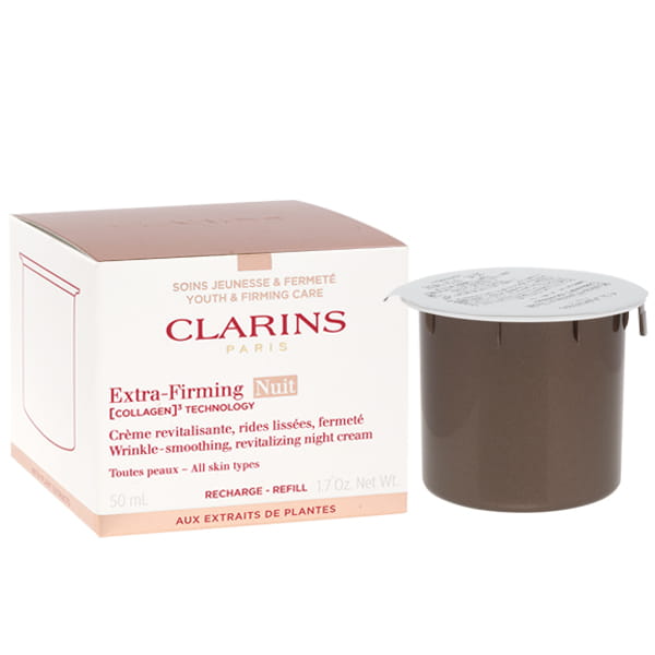 CLARINS Extra Firming Nuit Collagen Wrinkle Smoothing Revitalizing Night Cream All Skin Types Refill Luksusowy krem na noc do każdego rodzaju skóry - wkład 50 ml