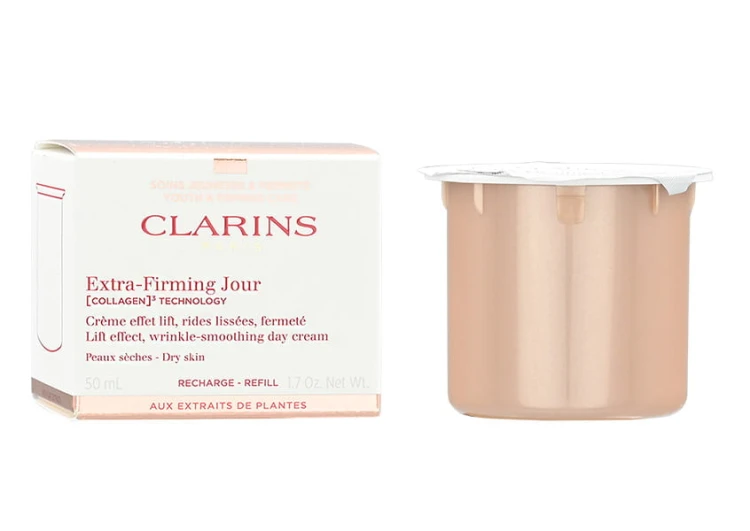CLARINS Extra Firming Jour Collagen Wrinkle Smoothing Day Cream refill Dry skin   Krem do twarzy ujędrniający cera sucha 50ML wkład