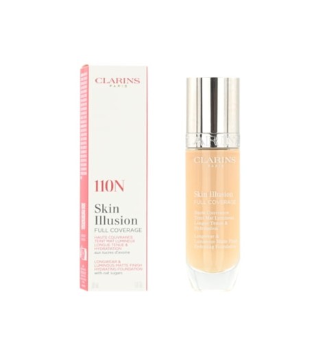 CLARINS Skin Illusion Full Coverage Hydrating Foundation 110N Podkład mocno kryjący 30ml