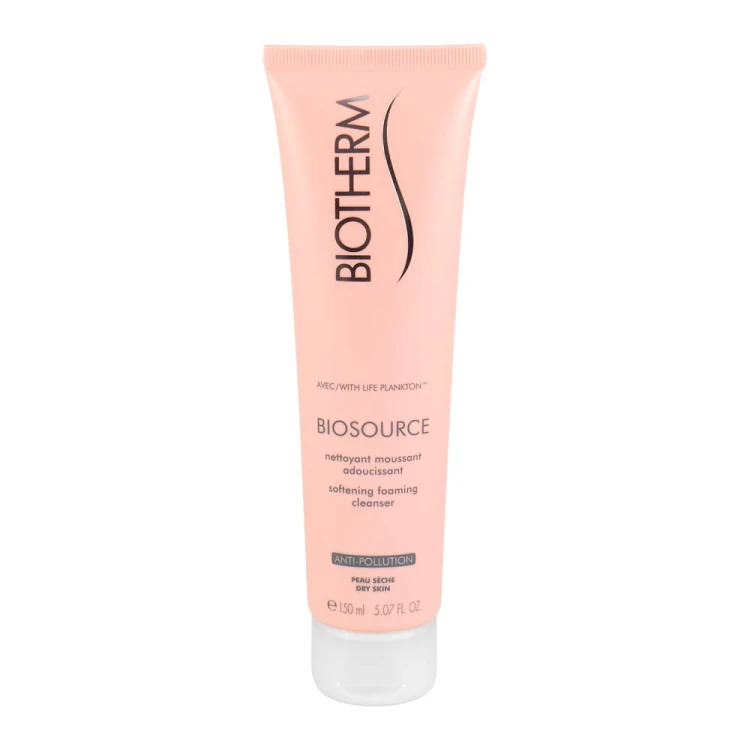 Biotherm  Biosource Softening Foaming Cleanser With Life Plankton (Dry Skin)  pianka do oczyszczania skóry suchej 150 ml