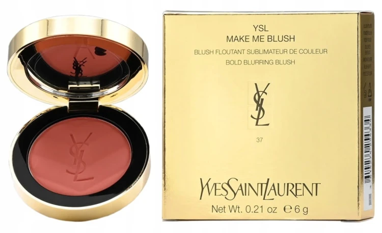 YSL POWDER MAKE ME BLUSH Róż 37 PEACHY NUDE 5G