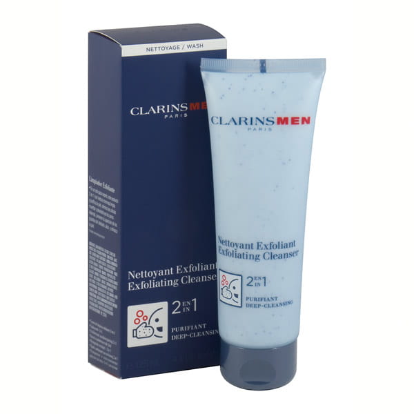 Clarins Men Exfoiant Cleanser 2in1 pianka peelingująca do mycia twarzy 125 ml