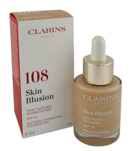 Clarins Skin Illusion Natural Hydrating Foundation SPF 15 108 W Podklad nawilżający 30 ml promocja /span>