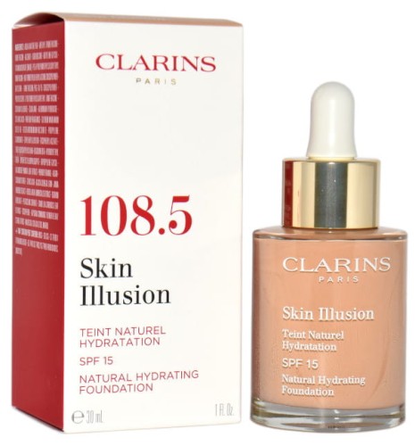 Clarins Skin Illusion Natural Hydrating Foundation SPF 10 108.5 Cashew Podklad nawilżający 30 ml