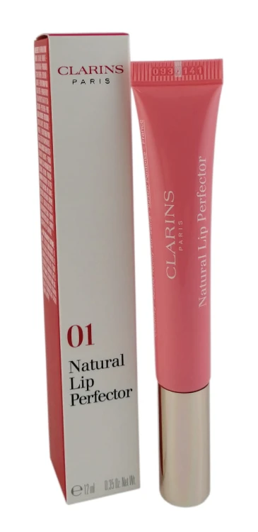 CLARINS Instant Light Natural Lip Perfector 01 Rose Shimmer Odżywczy błyszczyk rozświetlający 12 ml
