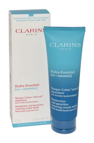 CLARINS Hydra Essentiel Moisturizes And Quenches Restoring Cream Mask Maska nawilżająca do twarzy 75ml