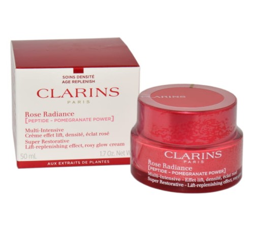 CLARINS Rose Radiance Cream Super Restorative-Lift Replenishing Effect Rosy Glow Odbudowujący krem do twarzy na dzień 50ml
