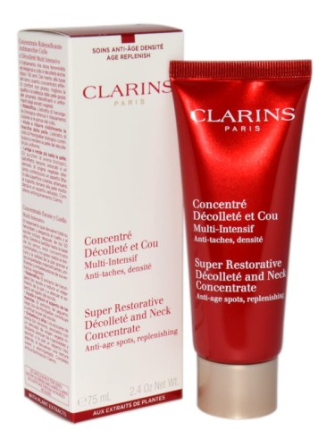 CLARINS Super Restorative Decollete & Neck Concentrate Krem do szyi i dekoltu dla kobiet 50+ 75 ml